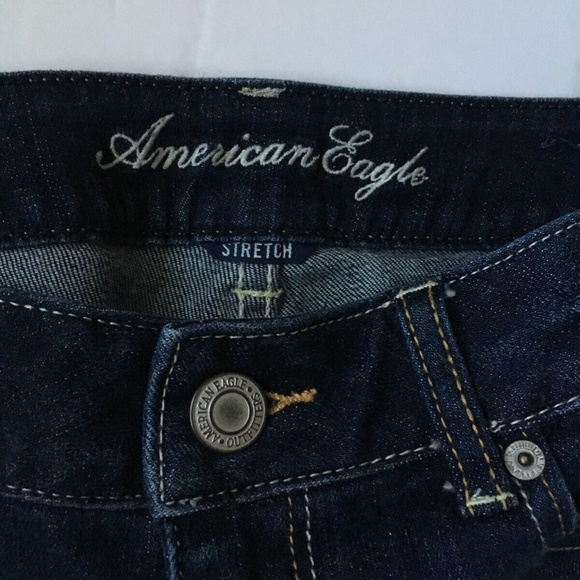 American Eagle Denim Mini Short Stretch Women Size 6 - Picture 4 of 9